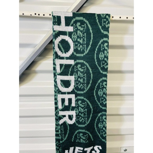New York Jets Scarf NFL Exclusive Warm Be Green Season Ticket Holder Unisex - Picture 6 of 6
